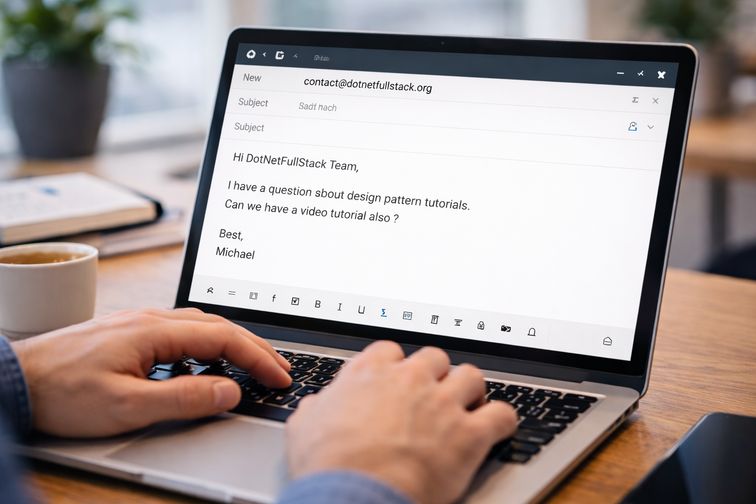 Professional email communication